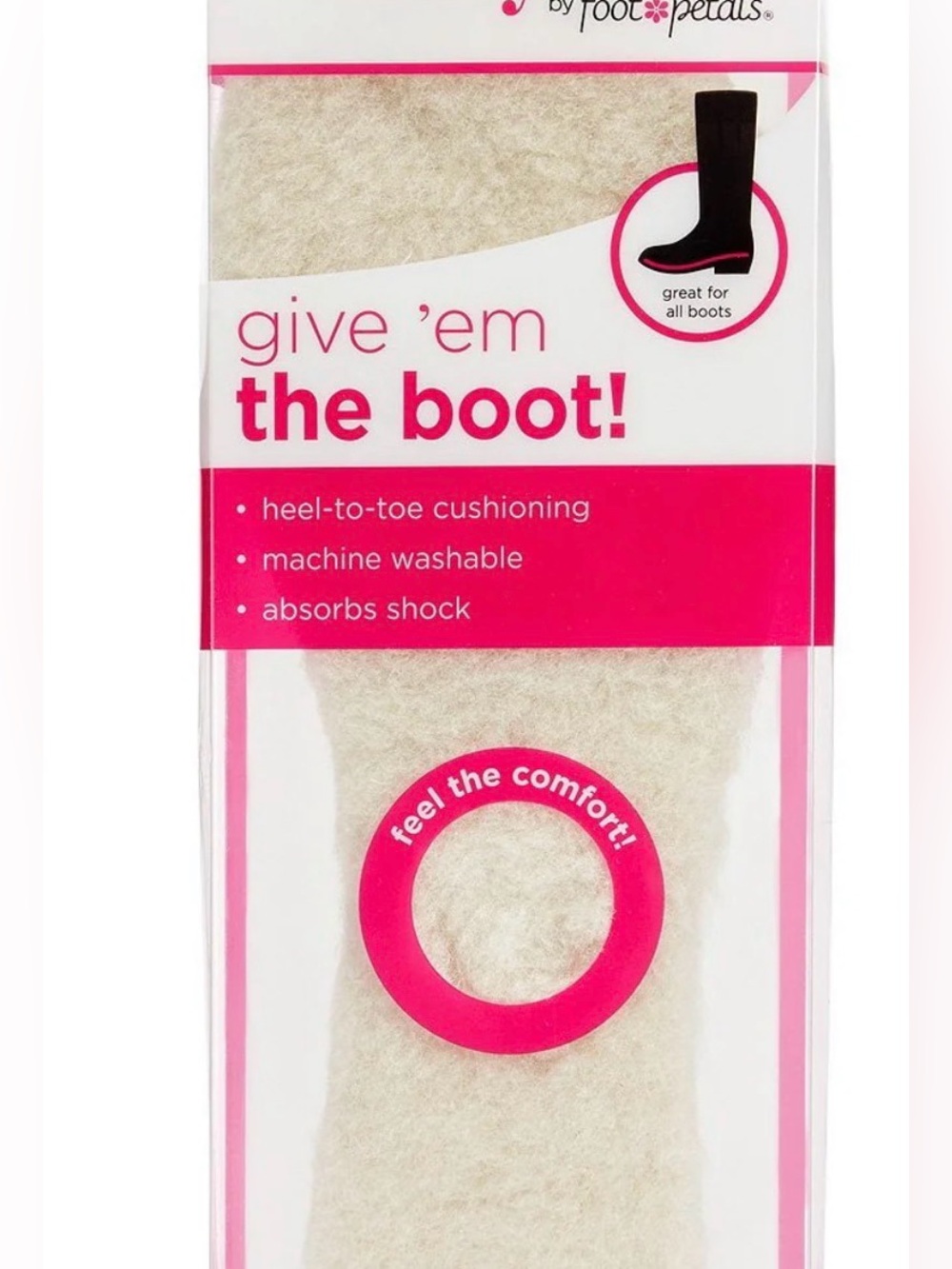 Foot Petals Fancy Feet by Wool Blend Insoles Shoe Inserts